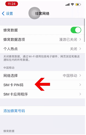 花垣苹果14维修网分享如何给iPhone14的SIM卡设置密码 