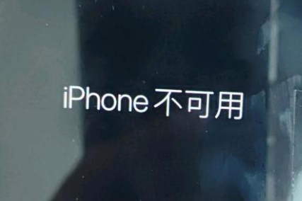 花垣苹果服务网点分享锁屏界面显示“iPhone 不可用”如何解决 